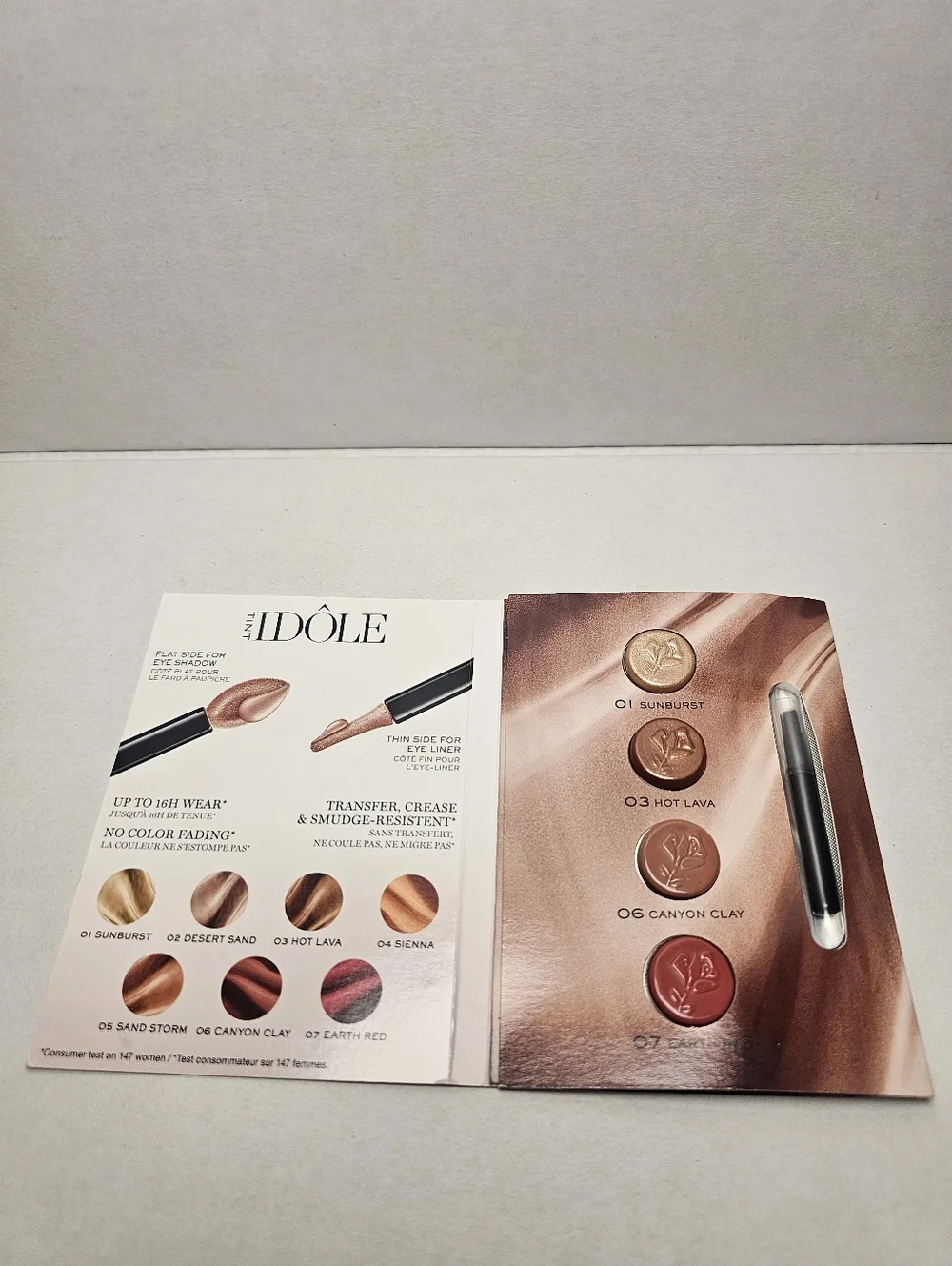 Lancome Idôle Liquid Eye-Blusher - Pink Shade Multi Pack Sample Size
